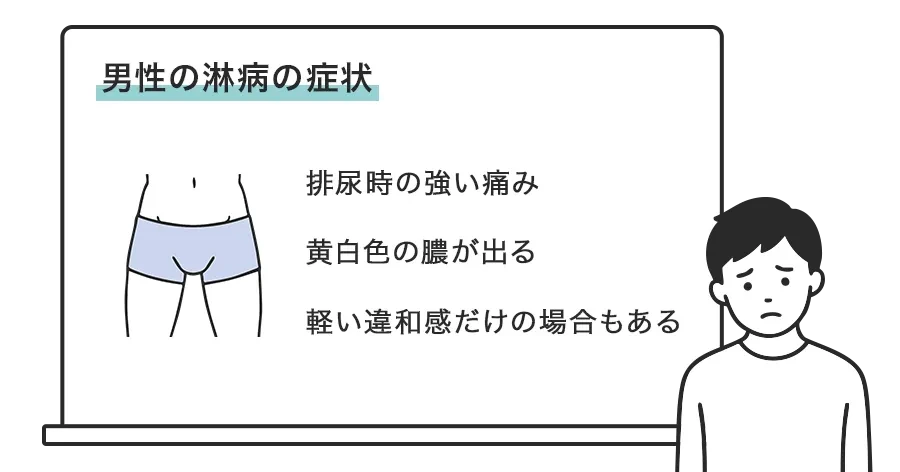 男性に多い淋病の症状