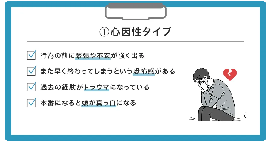 タイプ①:心因性タイプ