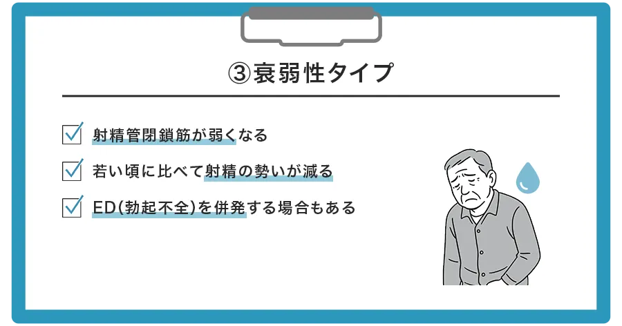 タイプ③:衰弱性タイプ