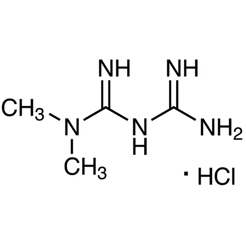 一般名：メトホルミン塩酸塩｜化学式：C4H11N5・HCl｜CAS番号：1115-70-4