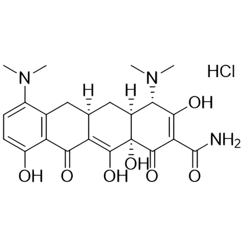 一般名：ミノサイクリン塩酸塩｜化学式：C23H27N3O7・HCl｜CAS番号：13614-98-7