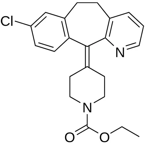 総称名：ロラタジン｜化学式：C22H23ClN2O2｜CAS番号：79794-75-5