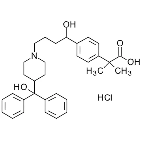 一般名：フェキソフェナジン塩酸塩｜化学式：C32H39NO4・HCl｜CAS番号：153439-40-8