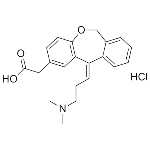 一般名：オロパタジン塩酸塩｜化学式：C21H23NO3・HCl｜CAS番号：140462-76-6