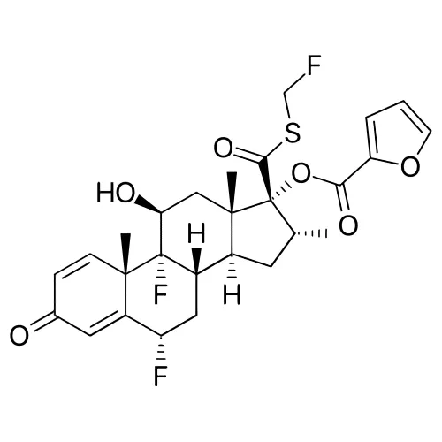 総称名：フルチカゾンフランカルボン酸エステル｜化学式：C27H29F3O6S｜CAS番号：397864-44-7