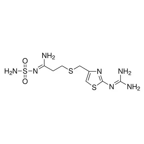 総称名：ファモチジン｜化学式：C8H15N7O2S3｜CAS番号：76824-35-6