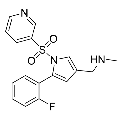 総称名：ボノプラザン｜化学式：C17H16FN3O2S｜CAS番号：881681-00-1
