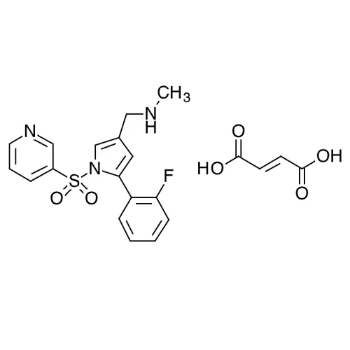一般名：ボノプラザンフマル酸塩｜化学式：C17H16FN3O2S・C4H4O4｜CAS番号：881681-01-2