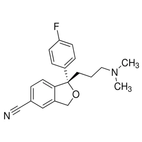 総称名：エスシタロプラム｜化学式：C20H21FN2O｜CAS番号：128196-01-0