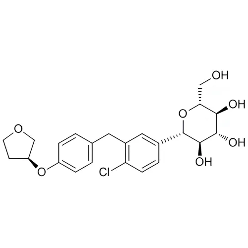 総称名：エンパグリフロジン｜化学式：C23H27ClO7｜CAS番号：864070-44-0