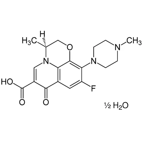 一般名：レボフロキサシン水和物｜化学式：C18H20FN3O4・1/2H2O｜CAS番号：138199-71-0