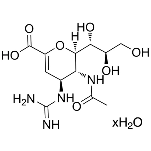 一般名：ザナミビル水和物｜化学式：C12H20N4O7・xH2O｜CAS番号：551942-41-7