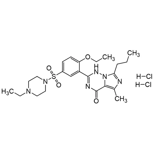 一般名：バルデナフィル塩酸塩水和物｜化学式：C23H32N6O4S 2HCl｜CAS番号：224789-15-5