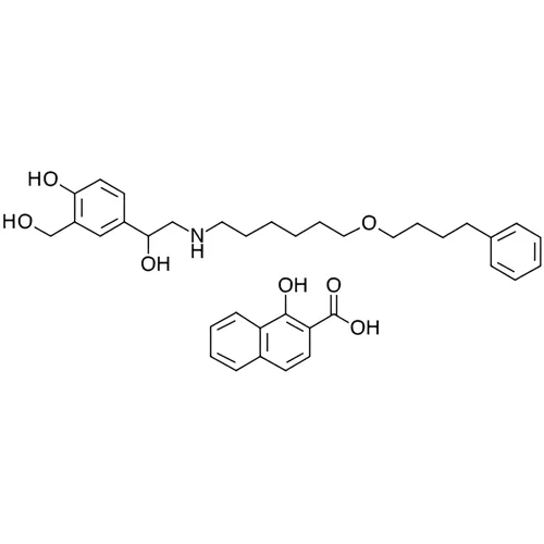 一般名：サルメテロールキシナホ酸塩｜化学式：C25H37NO4・C11H8O3｜CAS番号：33912617