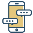 スマホと吹き出しのアイコン