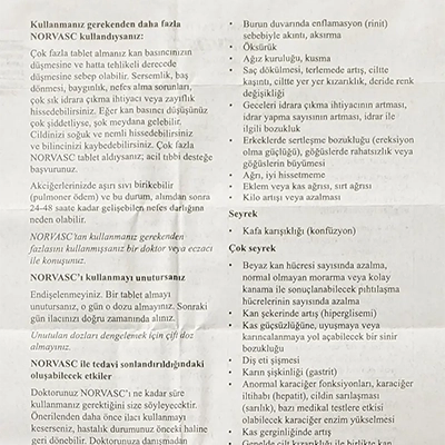 ノルバスク10mgの取扱説明書