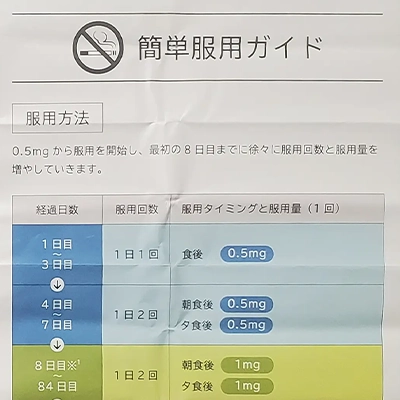 スモスト1mgの取扱説明書