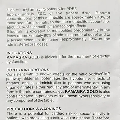 カマグラゴールド50mgの取扱説明書