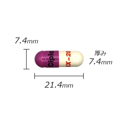 カプセル剤の計測値のサムネイル画像
