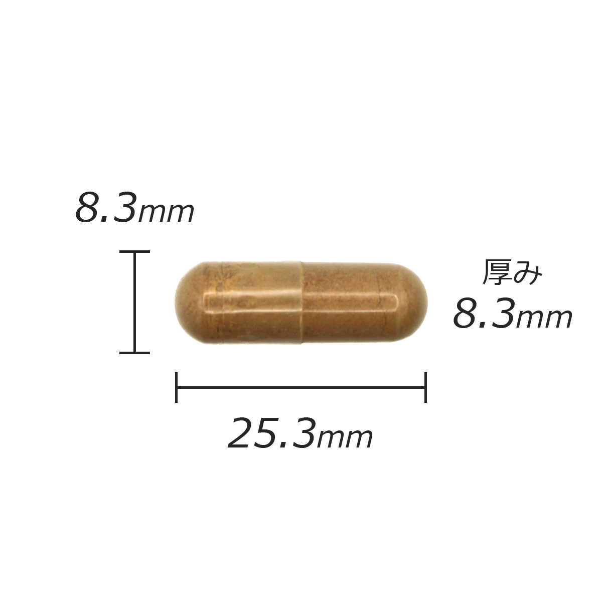 カプセル剤の計測値のサムネイル画像