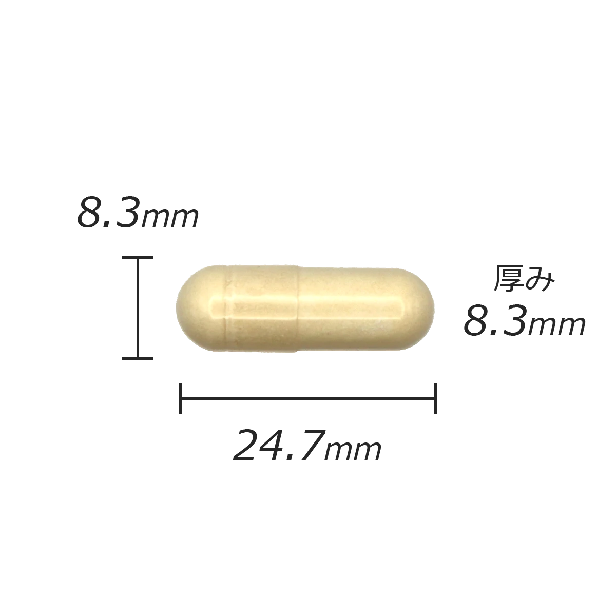 カプセル剤の計測値のサムネイル画像