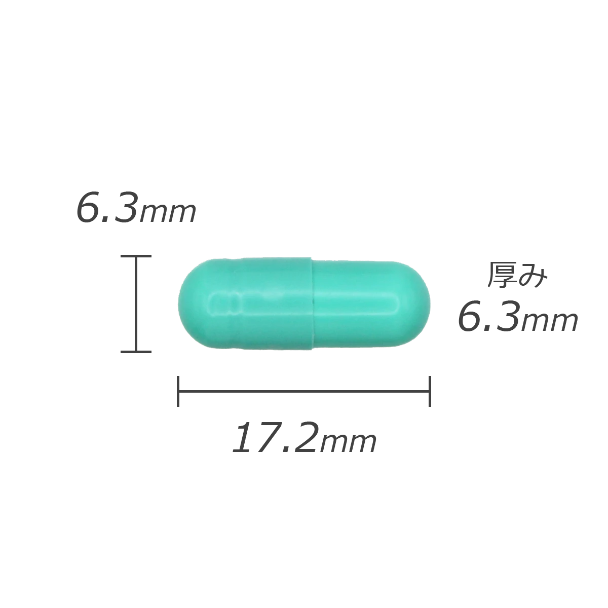 カプセル剤の計測値のサムネイル画像