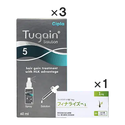 プロペシアジェネリック&ミノキシジル外用薬セットのサムネイル画像