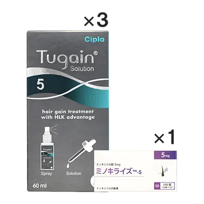 ミノキシジル内服薬&外用薬セットのサムネイル画像