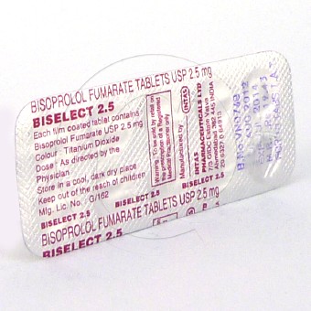 ビセレクト2.5mg(メインテートジェネリック)【7シートセット】の画像