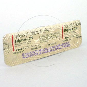 ハイプレス25mg(テノーミンジェネリック)【5シートセット】の画像