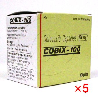 コビックス100mg(セレコックスジェネリック)【5箱セット】の画像