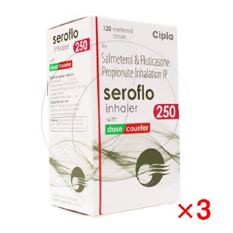 セロフロ250mcg(吸入器)【3箱セット】の画像