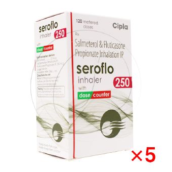 セロフロ250mcg(吸入器)【5箱セット】の画像