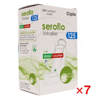 セロフロ125mcg(吸入器)【7箱セット】の画像