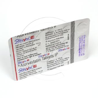 ストーバース10mg(リピトールジェネリック)【7シートセット】の画像