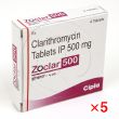 ゾクラー500mg(クラリシッドジェネリック)【5箱セット】