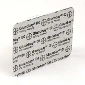 グルコバイ100mg・90錠の画像
