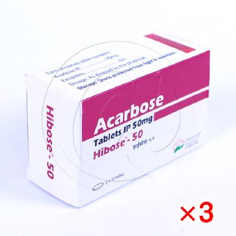 ハイボース50mg・100錠(グルコバイジェネリック)【3箱セット】の画像