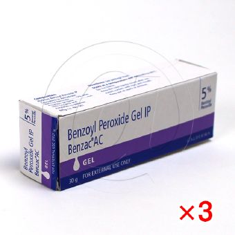 ベンザックACジェル5%(30gm)【3箱セット】の画像