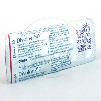 ディバイン50mg(ミノマイシンジェネリック)【7箱セット】の画像