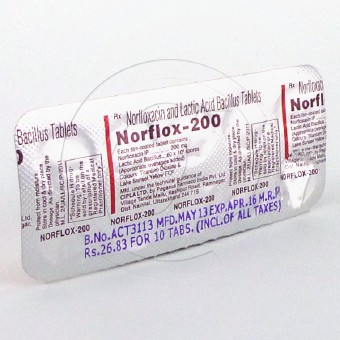 ノルフロックス200mg(バクシダールジェネリック)【3シートセット】の画像