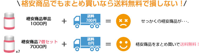 格安商品でもまとめ買いなら送料無料で損しない!